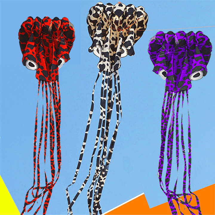4M Large Animal Kite Octopus Frameless Soft Parafoil Kites for Kids - Trendha