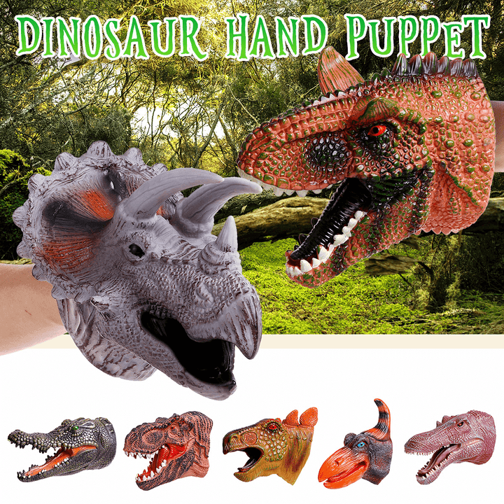 Simulation Dinosaur Crocodile Hand Puppet Gloves Toys - Trendha