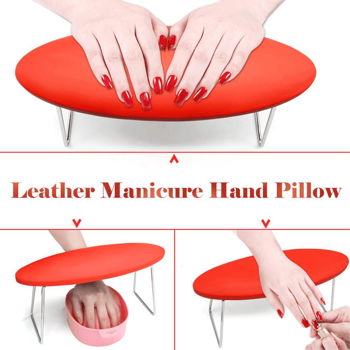 Detachable Nail Hand Pillow Pad Nail Arm Rest Microfiber Leather Waterproof Nail Art Accessories Nail Technician Use Hand Pillow - Trendha