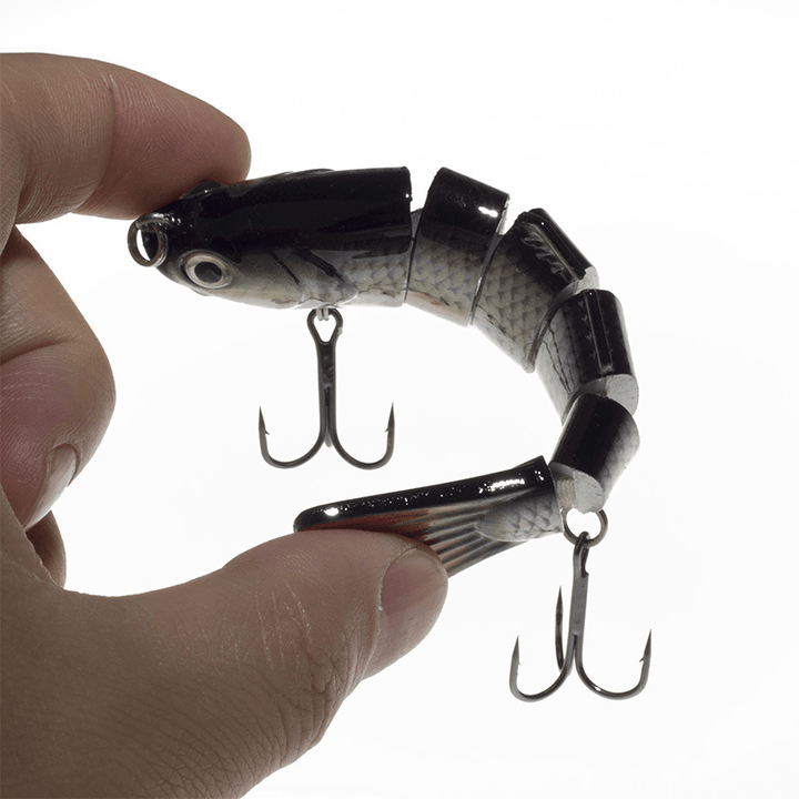 Fishing Bait Hard Bait Section 6 Lures Lure 10Cm 17G Shallow Water Simulation Color Multi Section Road Sub Bait - Trendha