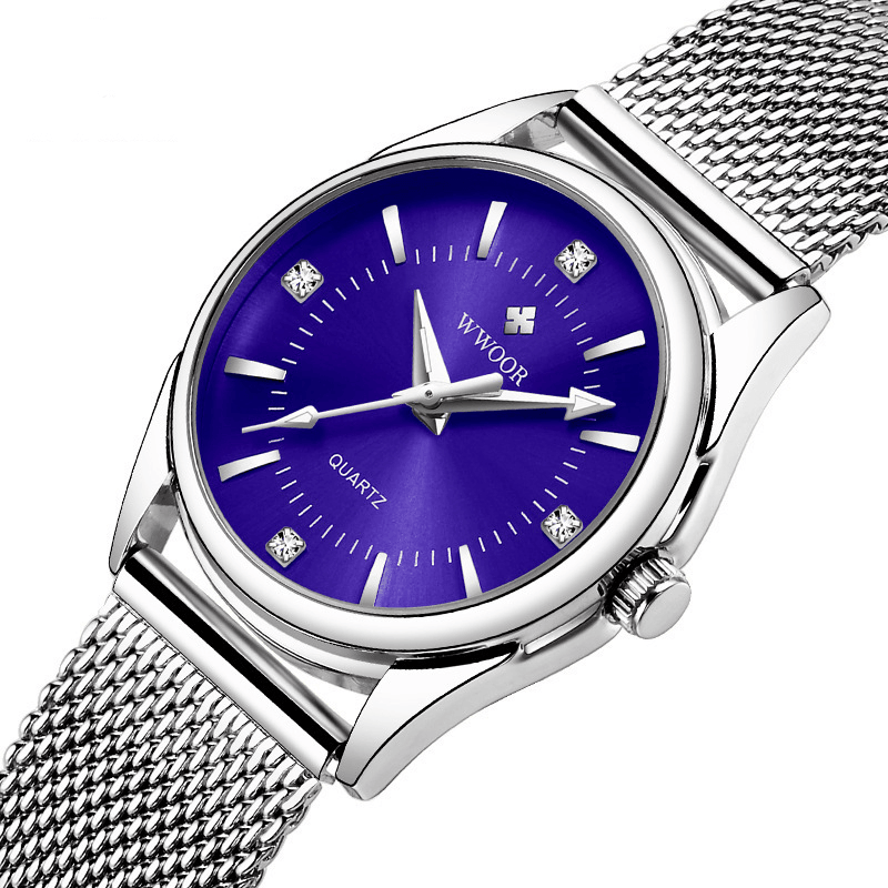 WWOOR 8852 Casual Style Ladies Wrist Watch Small Dial Display Full Steel Quartz Watch - Trendha
