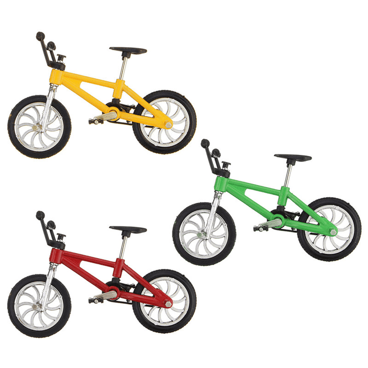 Cool Finger Alloy Bicycle Set Children Kid Model Rare Small Mini Toy - Trendha