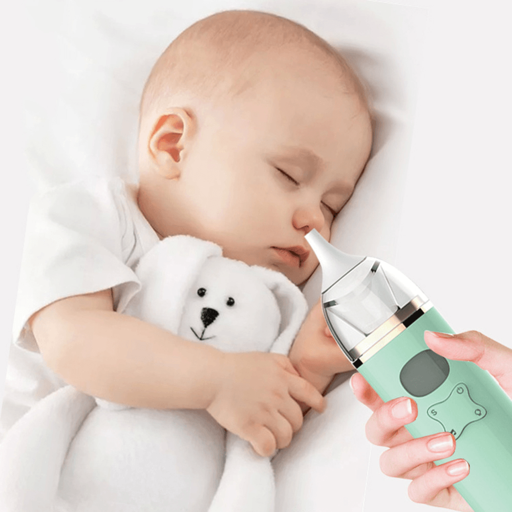 Baby Nasal Aspirator Cleaner Infants Kids Electric Nose Cleaner for Newborn Infantil Safety Sanitation Nasal Dischenge Patency Tool - Trendha