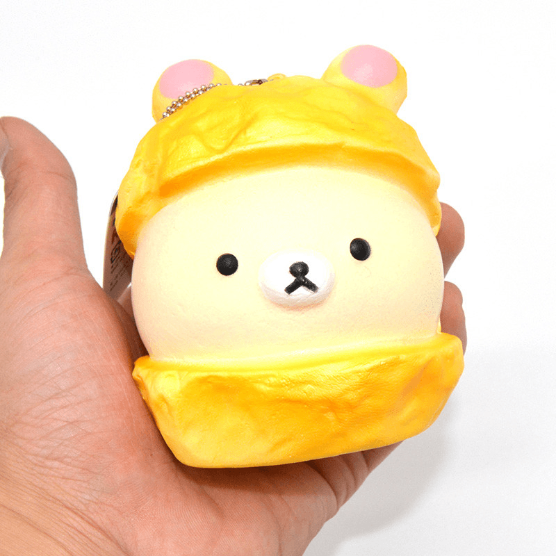 Squishy Bear Macaron Cake 9Cm Slow Rising Soft Collection Gift Decor Toy - Trendha