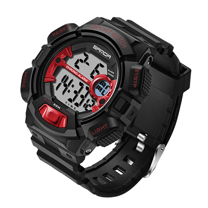 SANDA 319 Digital Watch Luminous Display Calendar Alarm Stopwatch Watch Outdoor Sport Watch - Trendha