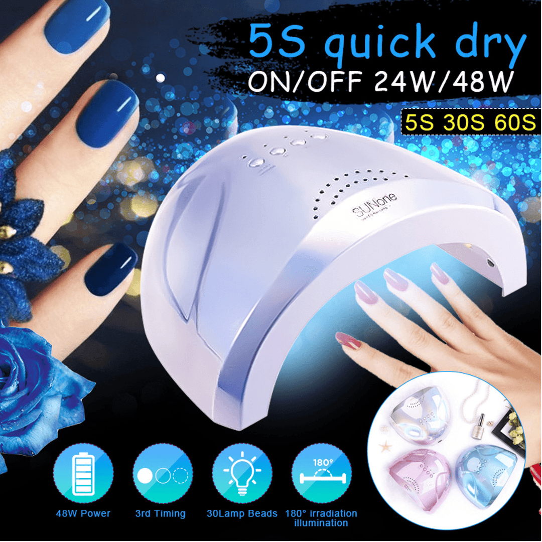 30 LED 48W Nail Light Therapy Induction Nail Dryer Machine - Trendha
