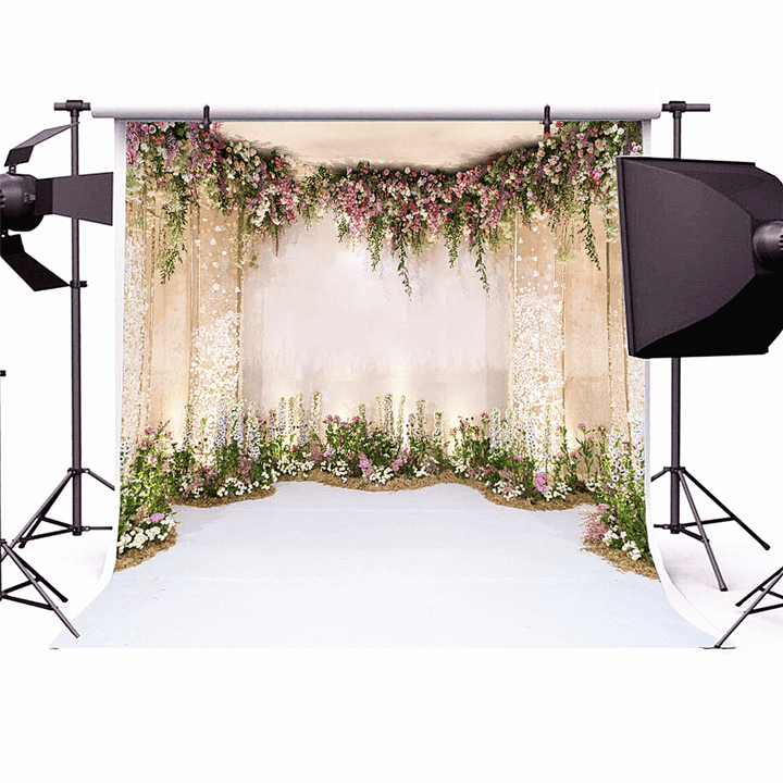 Bakeey Flowers Wall Scene Photography Prop Backdrops Floral Photographic Studio Photo Background Birthday Decorations Prop - Trendha
