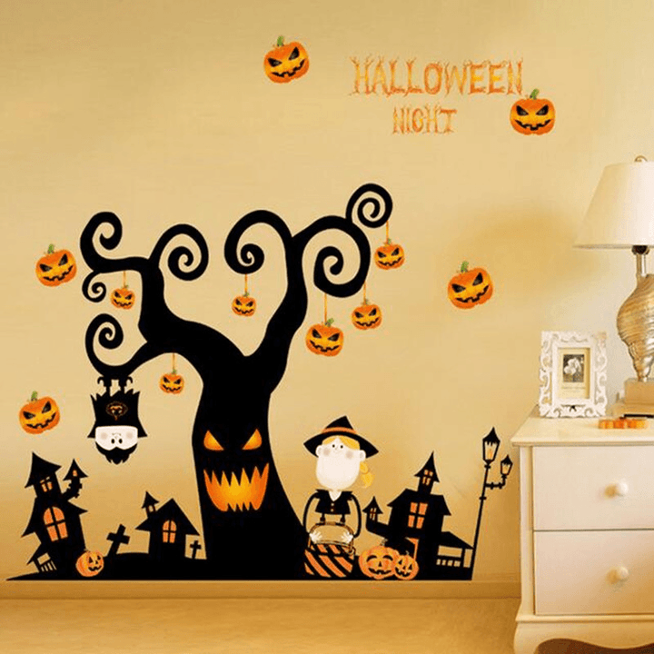 Halloween Festival Sticker Design Mural Home Wall Decal Decoration - Trendha