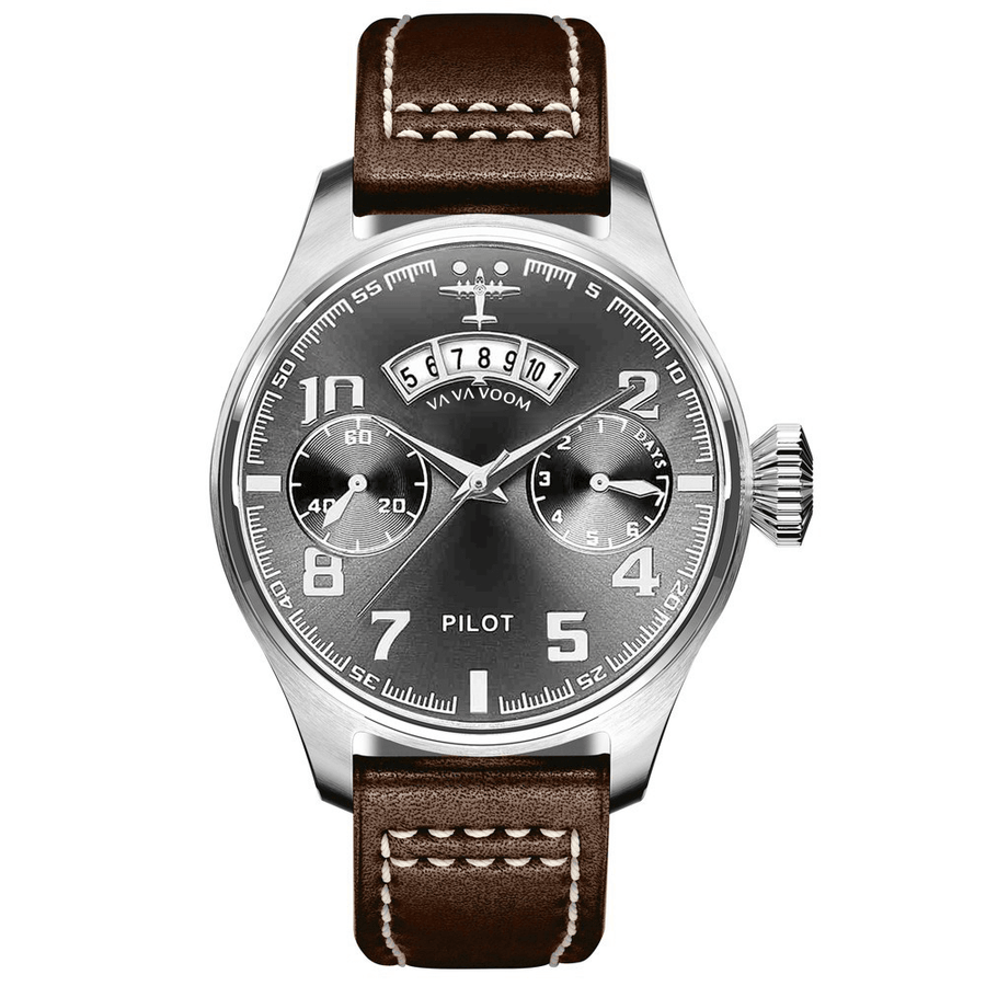 VA VA VOOM VA-2092 Date Display Decorative Dial Men Wrist Watch Casual Style Quartz Watch - Trendha
