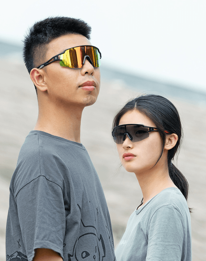 Photochromic Cycling Glasses Polarized Built-In Myopia Frame Sports Sunglasses - Trendha