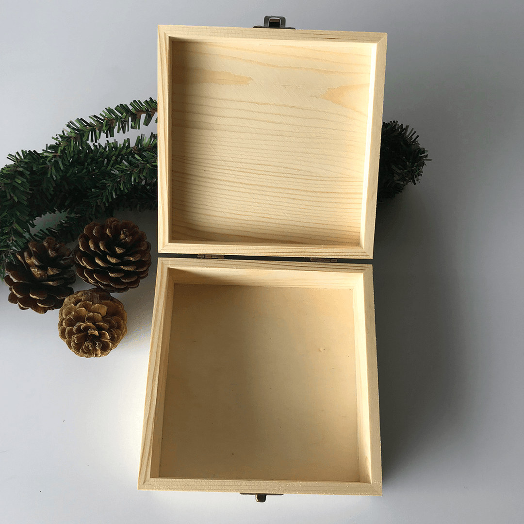 Wooden Christmas Eve Gift Box Decoration Box Toys - Trendha