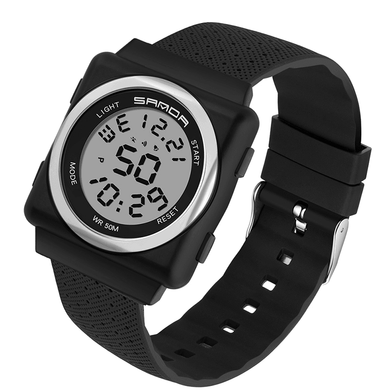 SANDA 2000 Cool Sport Watch Shockproof Luminous Display Fashion 50M Waterproof Digital Watch - Trendha