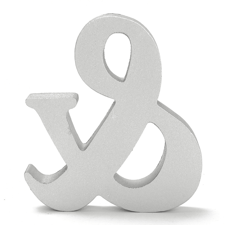 Mr & Mrs Shining Free Standing Letter Sign Table Large Wooden Wedding Decorations - Trendha