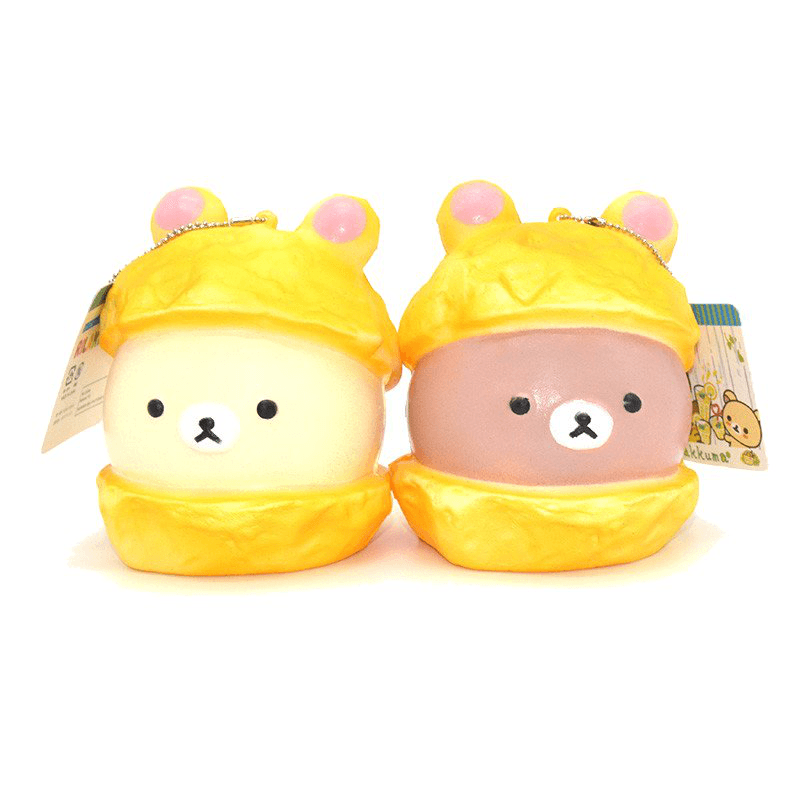 Squishy Bear Macaron Cake 9Cm Slow Rising Soft Collection Gift Decor Toy - Trendha