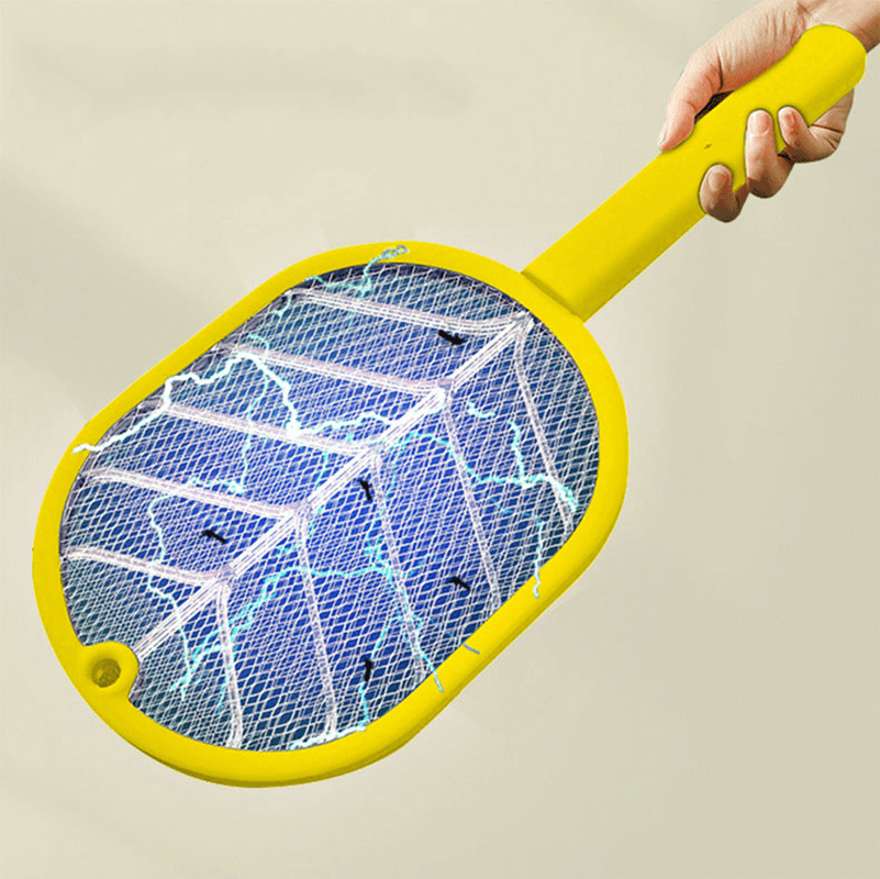2700V Electric 4In1 Insect Racket Swatter Zapper USB Rechargeable Mosquito Swatter Kill Fly 3 Network Bug Zapper Killer Trap - Trendha