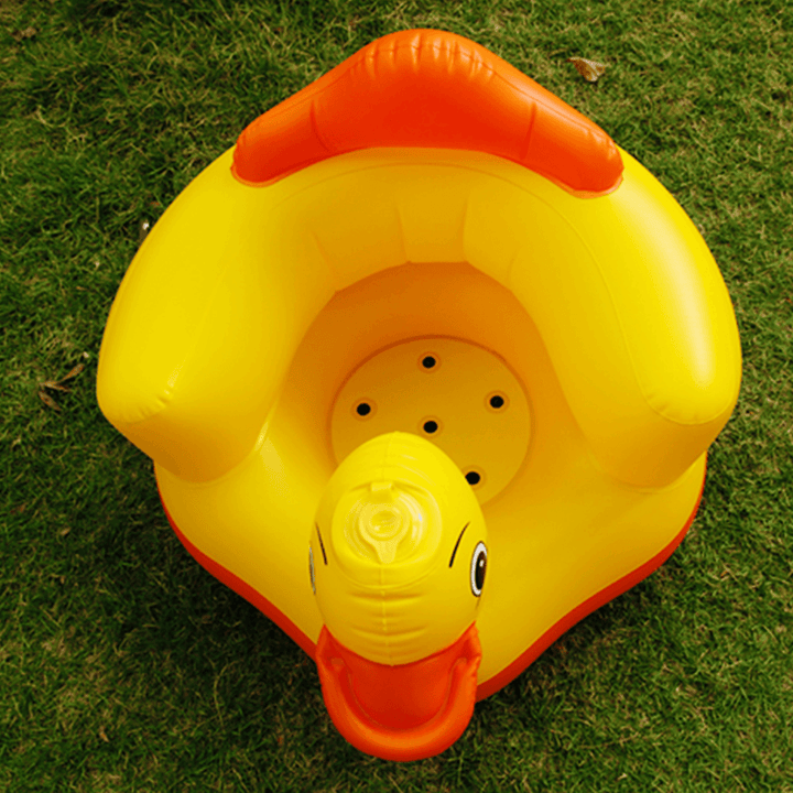 Cartoon Cute Yellow Duck Inflatable Toys Portable Sofa Multi-Functional Bathroom Sofa Chair for Kids Gift - Trendha