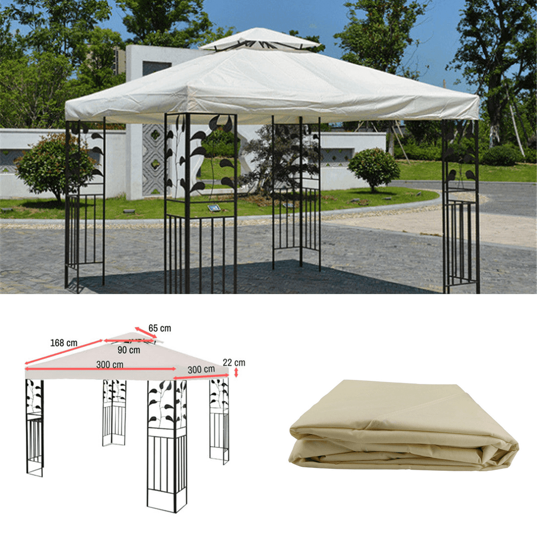 3*3M 300D Tent Canopy Top Roof Replacement Cover Outdoor Waterproof Tent - Trendha