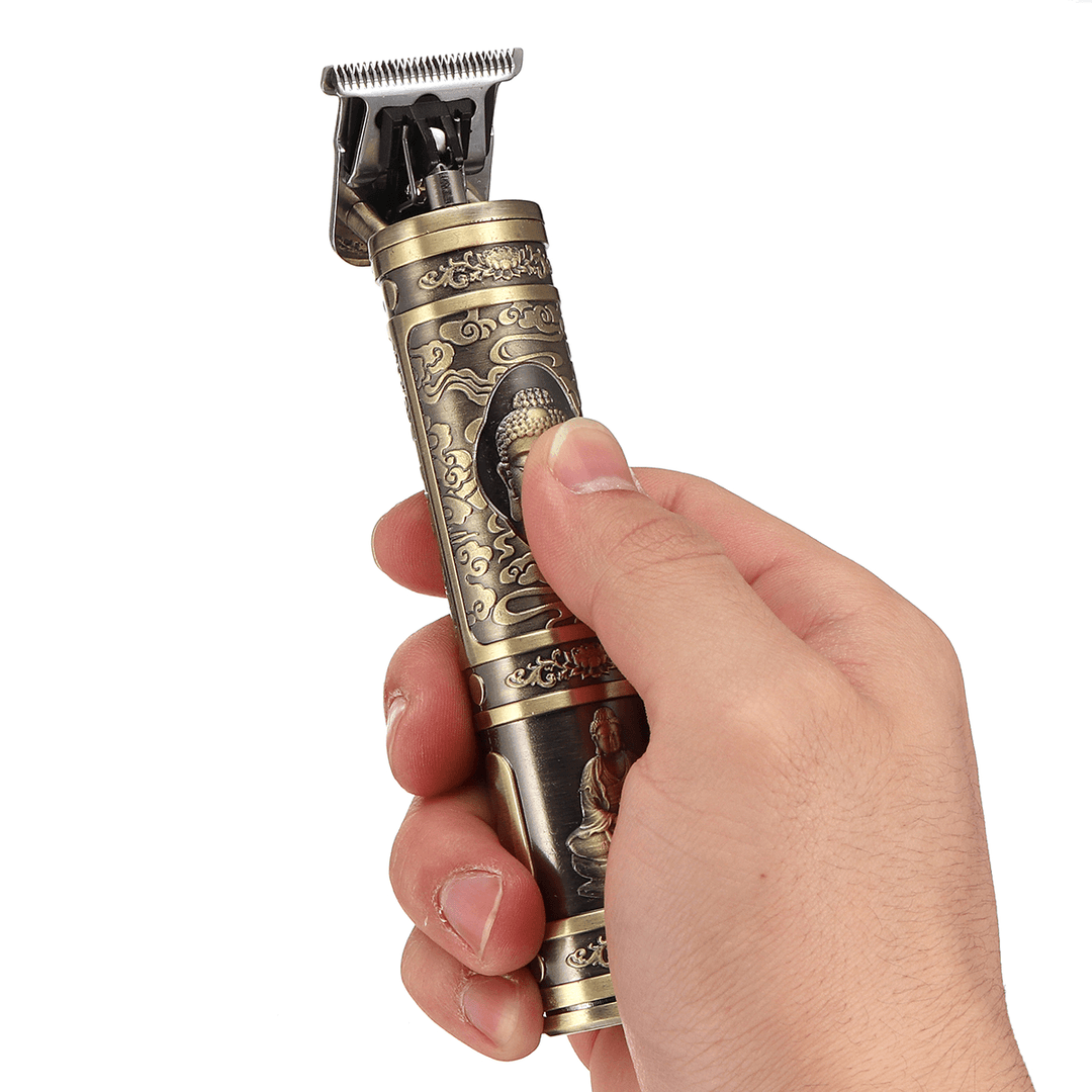 Cordless Electric Hair Clipper Trimmer USB Rechargeable Hair Grooming Cutting Razor Haircut Machine Salon - Trendha