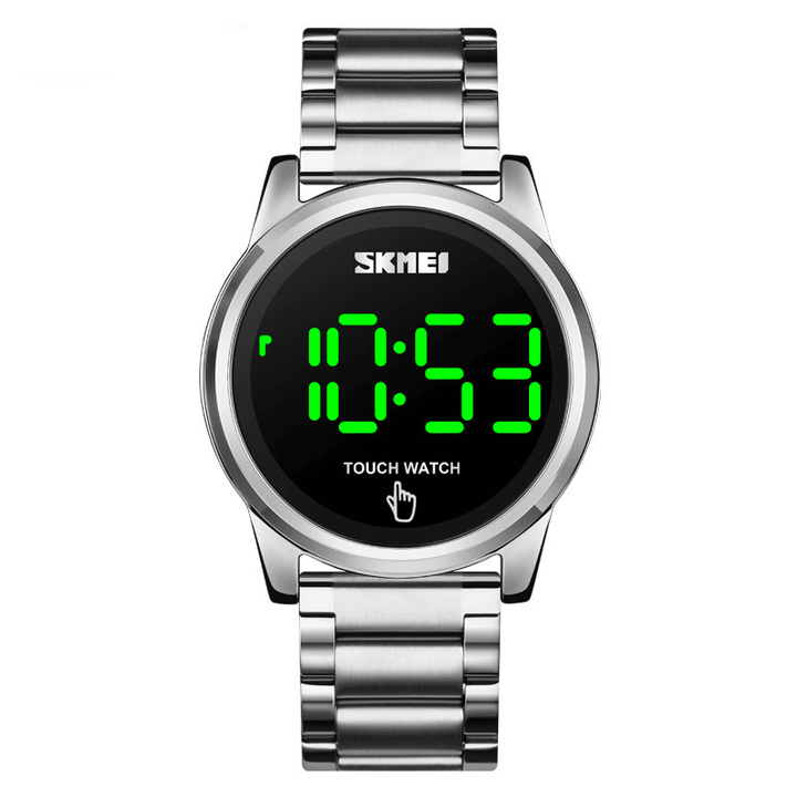 SKMEI 1684 Sports Casual LED Display Luminous Touch Screen 3ATM Waterproof Men Digital Watch - Trendha