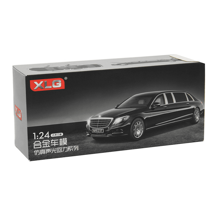 1:32 S600 Limousine Diecast Metal Car Model 20.5 X 7.5 X 5Cm Car in Box Black - Trendha