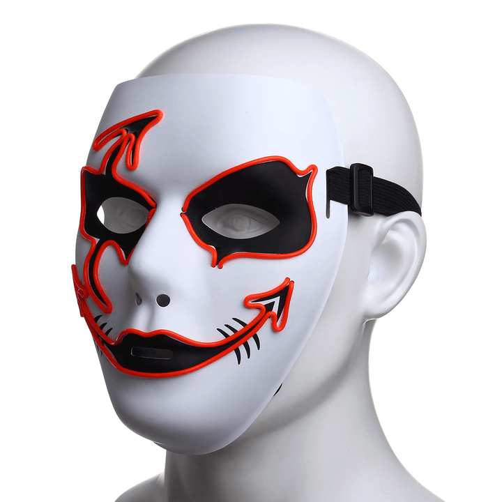 Halloween Mask LED Luminous Flashing Party Masks Light up Dance Halloween Cosplay - Trendha