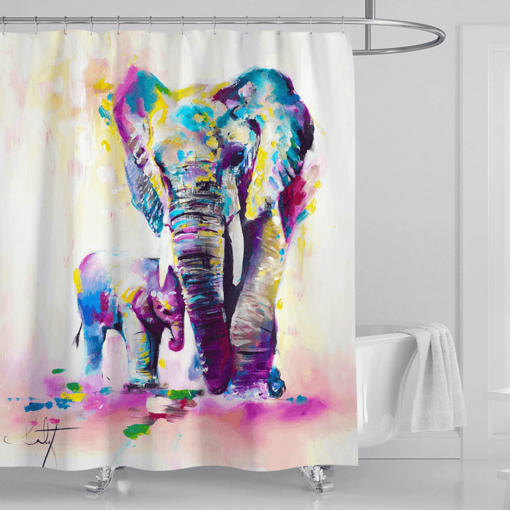 3D Shower Curtain Digital Printing Waterproof Polyester for Bathroom - Trendha