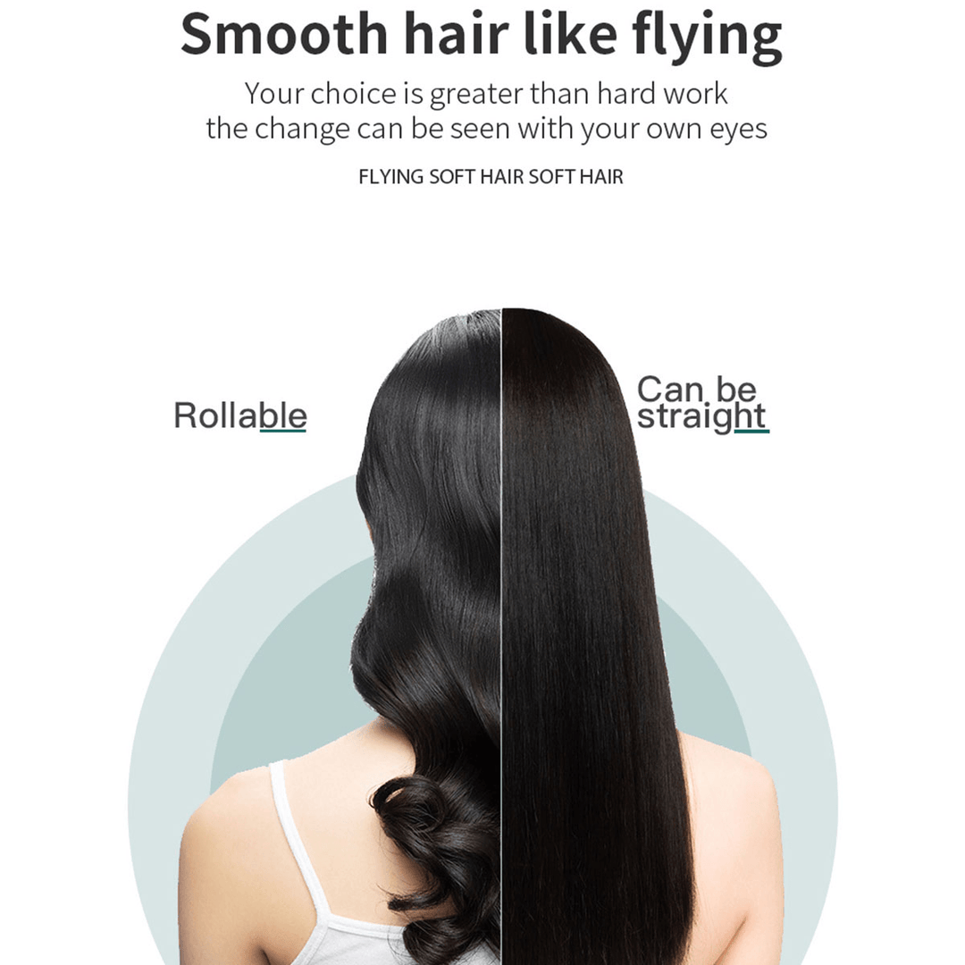 Multifunctional Hair Comb Curling Iron Hair Volumize Flatten Side and Straighten Hair Curler Show Cap Quick Hair Styler - Trendha