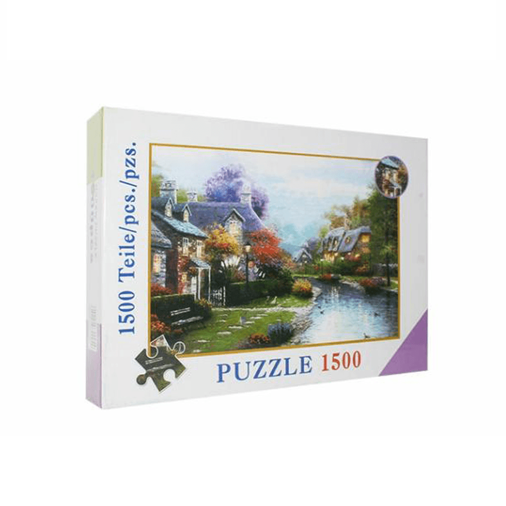 1500 Pieces Jigsaw Puzzle Toy DIY Assembly Paper Puzzle Toy Wall Hanging Painting Landscape Toys - Trendha