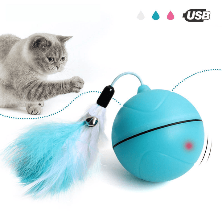 Yooap Creative Cat Toys Interactive Automatic Rolling Ball for Dogs Smart LED Flash Cat Toys Electronic Dog Toys - Trendha