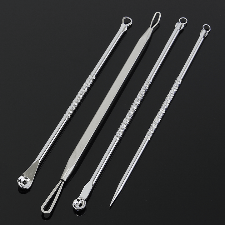 7 Set to Choose Stainless Silver Blackhead Extractor Remover Facial Care Tool Blemish Acne Pimple - Trendha
