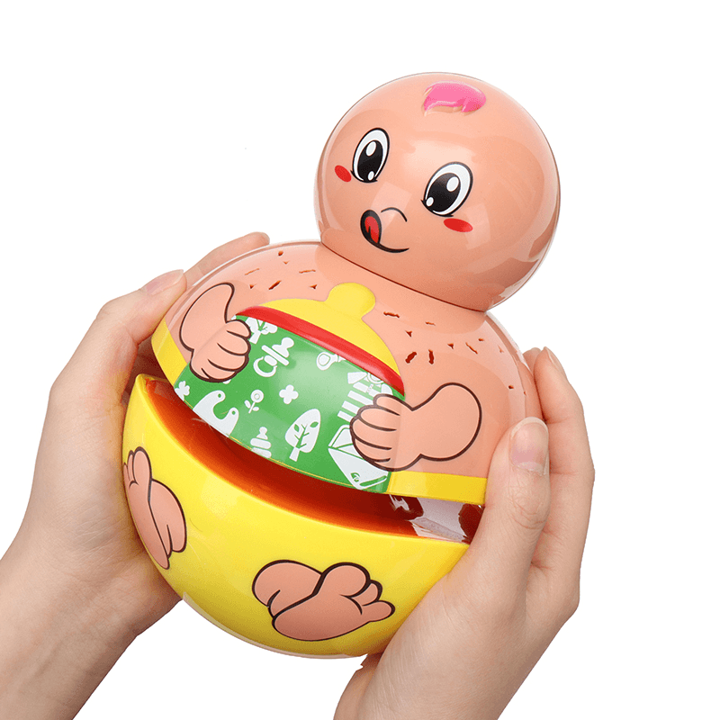 Christmas Cute Luminous Tumbler Doll Projection with Music Baby Toys for Kids Children Gift - Trendha