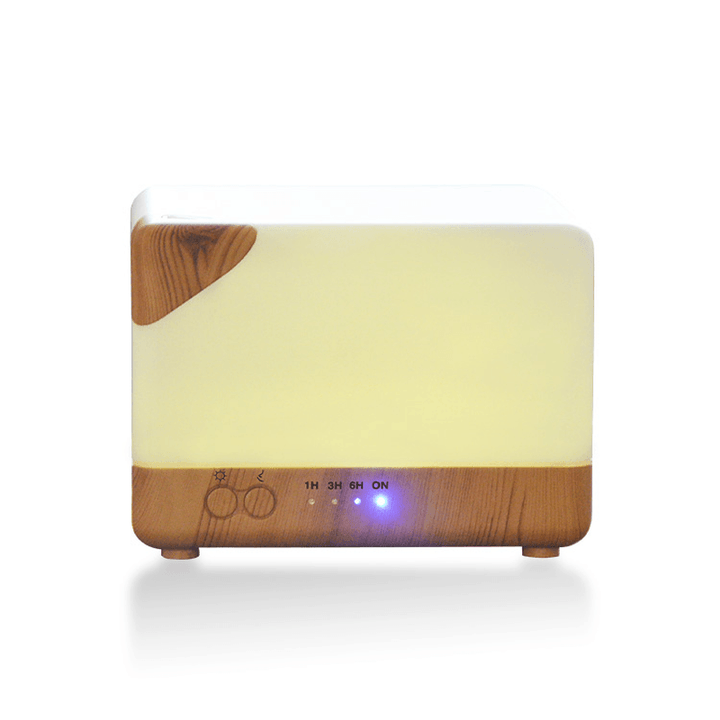 Smart WIFI 110-220V 12W Wood Grain Intelligent Aromatherapy Humidifier 6 Color LED Light Amazon Alexa Google Control - Trendha