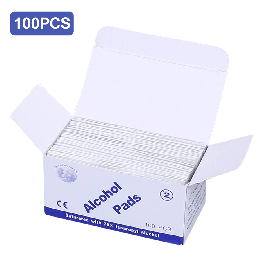 100Pcs Disposable Alcohol Pads 2-Ply Cotton Personal Care - Trendha