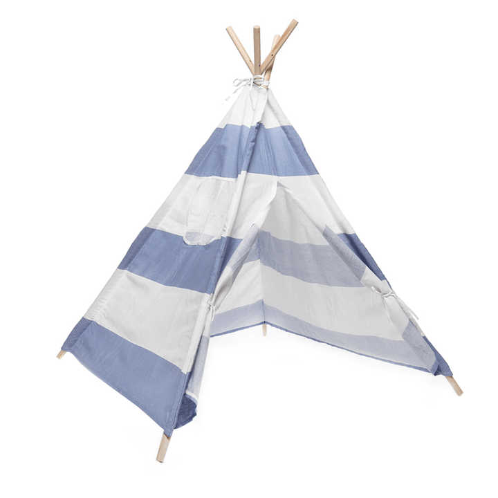 Triangle Kids Tent Canvas Sleeping Dome Play-Tent Teepee House Wigwam Room Children'S Tent Game-House - Trendha