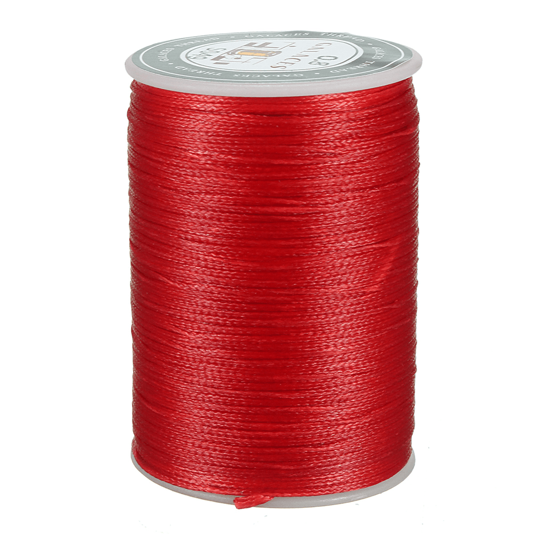 Waxed Thread 0.8Mm 78M Polyester Cord Sewing Kit Stitching Leather Craft Bracelet - Trendha