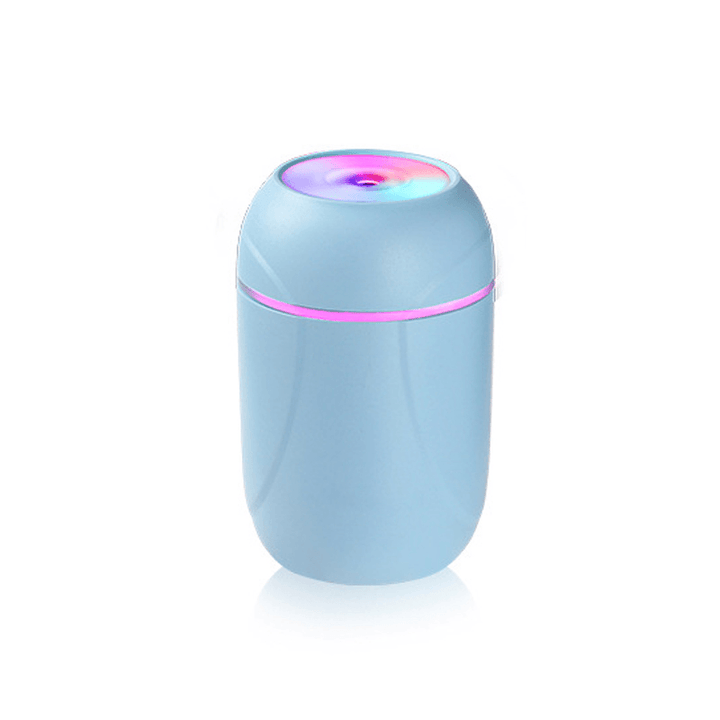 USB Air Humidifier with Colorful Lights 2W 260Ml Capacity 35-40Ml/H Low Noise for Home Office - Trendha