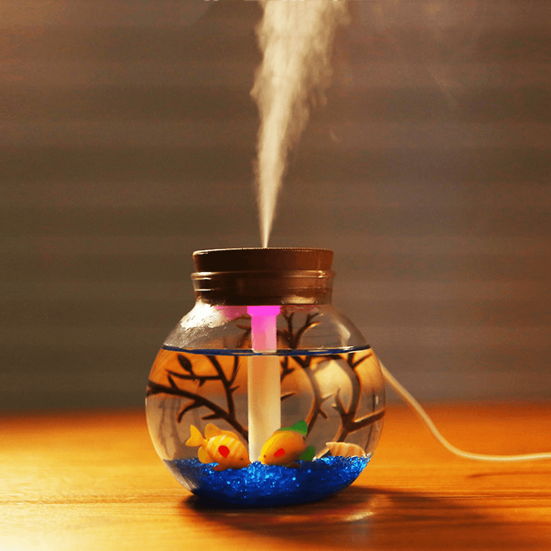 500Ml Micro Landscape Humidifier USB LED Air Diffuser Aroma Purifier Atomizer - Trendha