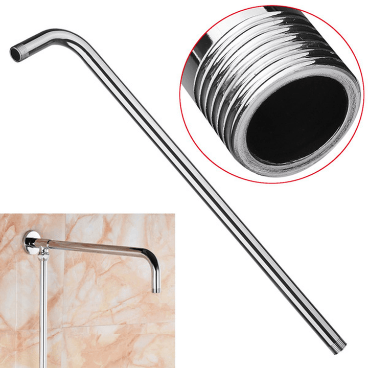 50X10Cm Stainless Steel Silver Shower Head Bracket Wall Mounted Tube Bathroom Accessories - Trendha