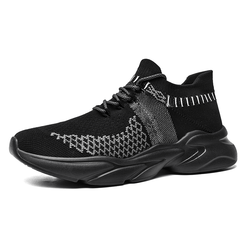 Men Sport Kintted Fabric Breathable Soft Comfy Wearable Running Sock Sneakers - Trendha