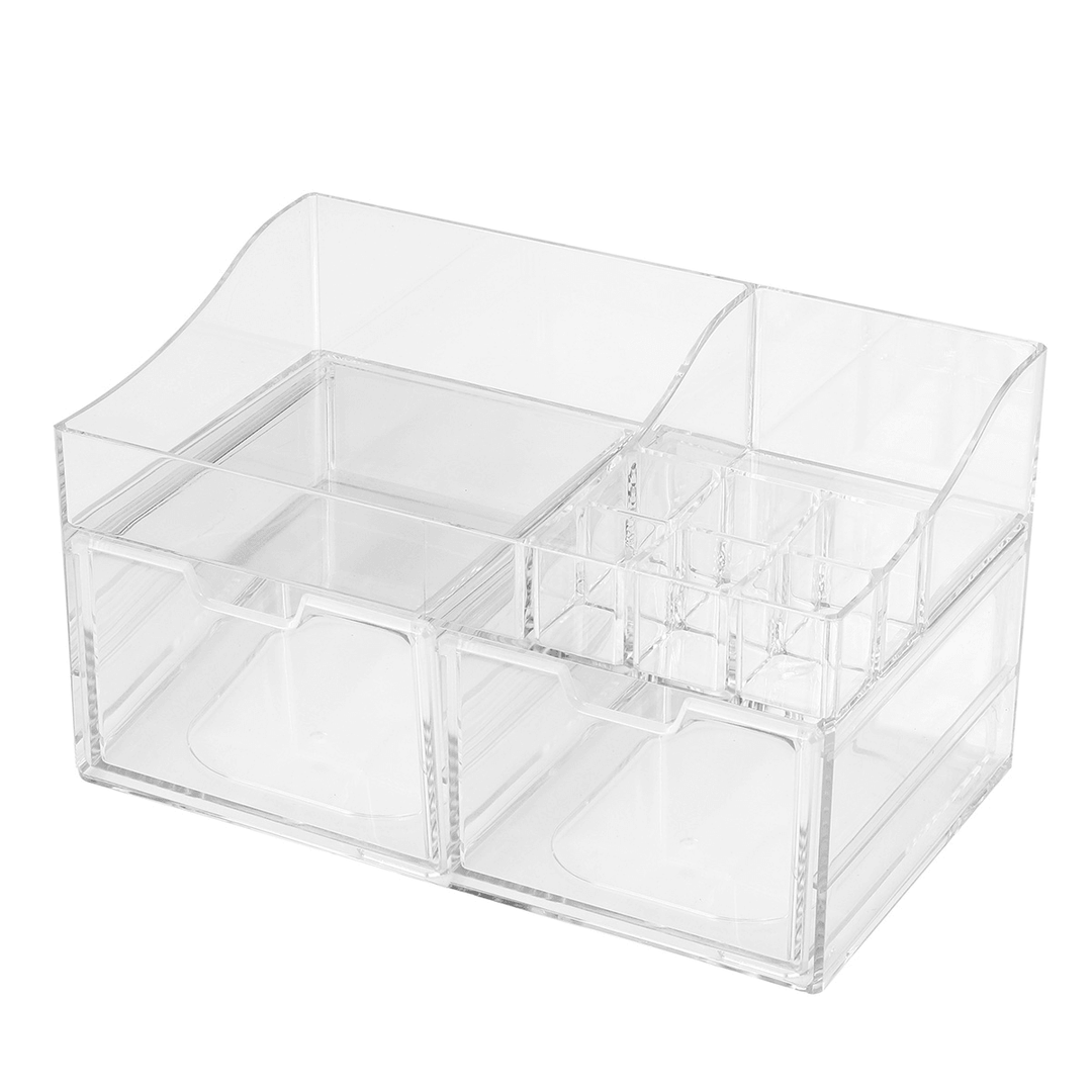 Acrylic Cosmetic Organizer Transparent Storage Box All in One - Trendha