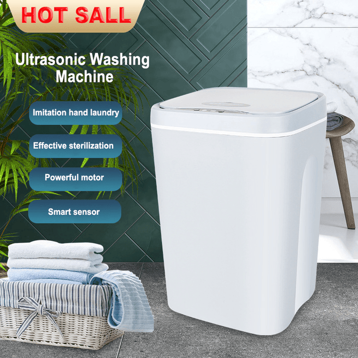 Portable Mini Clothes Washing Machine Turbo Smart Sensor Underwear Washer 1Kg Capacity for Travel Home Camping Apartments Dorms RV Busines - Trendha