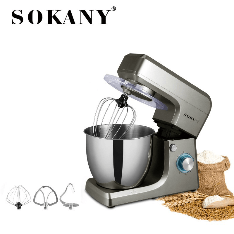 SOKANY SK-1511 Multifunctional Electric Stand Mixer with Dough Hook Whisk Beater 1400W - Trendha