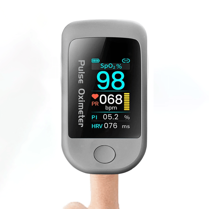 Boxym Smart Bluetooth 5.1 Fingertip Pulse Oximeter HRV Heart-Rate Variability Meter Monitor APP Control Data Record Oximetro De Dedo Support Android IOS - Trendha
