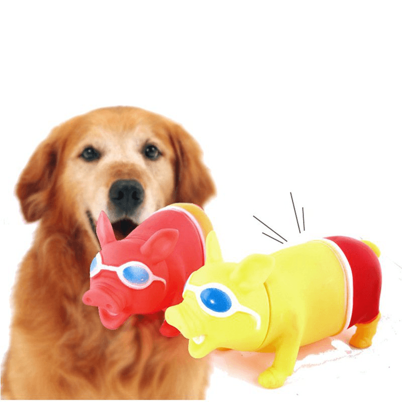 Big Size Trick Screaming Pig Funny Squeeze Sound Reduce Stress Pets Playing Tool - Trendha