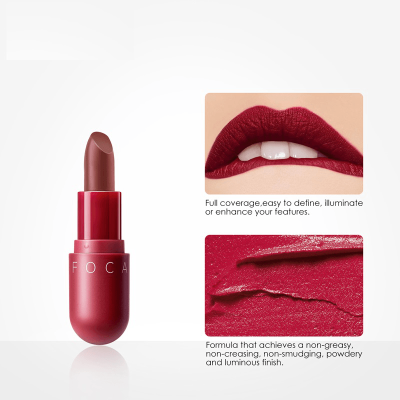 FOCALLURE 8 Colors Matte Lipstick Long-Lasting Moisturizing Non-Fade Lip Makeup - Trendha