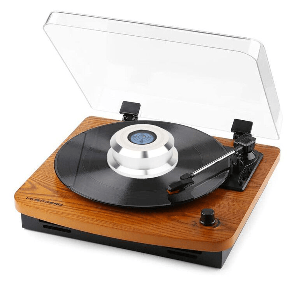 Monosaudio 60Hz LP Vinyl Record Turntables Disc Gramophone Stabilizer Suppression Clamp Shock Absorber Disc Pad - Trendha