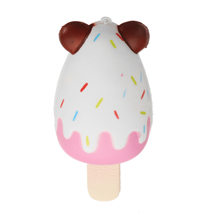 Sanqi Elan Bear Popsicle Ice-Lolly Squishy 12*5.5CM Licensed Slow Rising Soft Toy with Packaging - Trendha