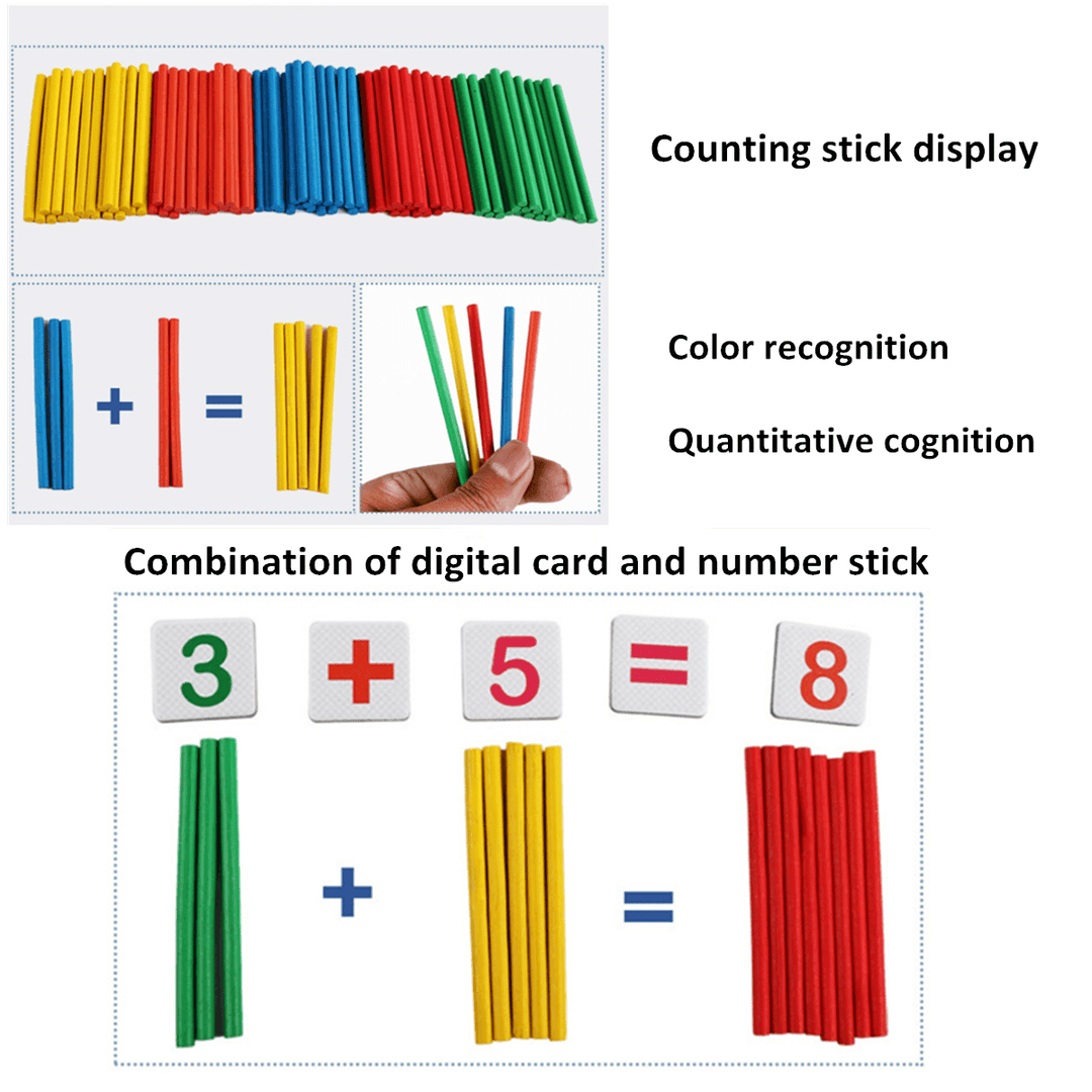Digital Matching Box 3-6 Years Old Children Math Enlightenment Counting Stick Learning Early Learning Indoor Toys - Trendha