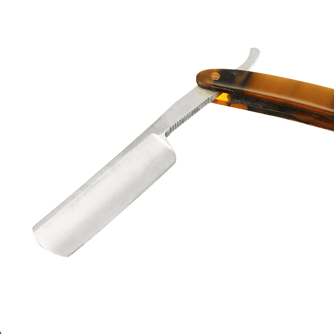 Shaver Kit Cut Throat Straight Razor Shaving Brush Leather Strop Wood Box Gift - Trendha