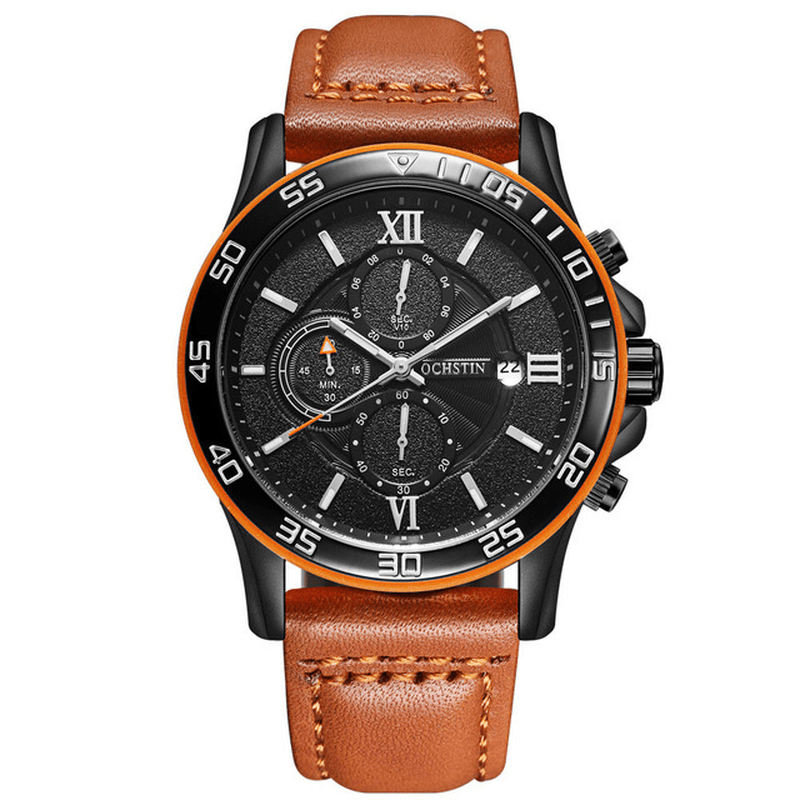 OCHSTIN GQ068A Multi-Function Chronograph Men Wrist Watch Business Style Quartz Watches - Trendha